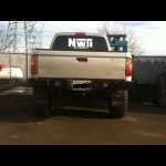 NWTI plate steel rear wrap around weld together bumper kit for 1996-2004 Toyota Tacomas